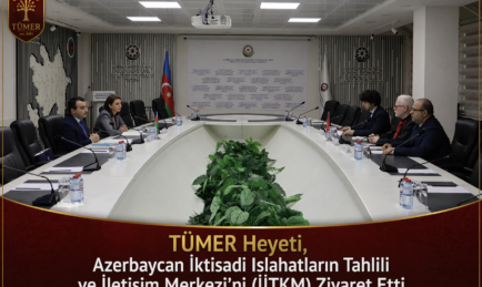 TÜMER Heyeti, Azerbaycan İktisadi Islahatların Tahlili ve İletişim Merkezi’ni (İİTKM) Ziyaret Etti