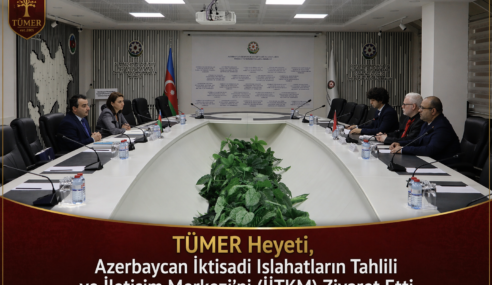 TÜMER Heyeti, Azerbaycan İktisadi Islahatların Tahlili ve İletişim Merkezi’ni (İİTKM) Ziyaret Etti