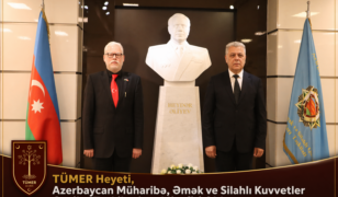 TÜMER Heyeti, Azerbaycan Müharebe, Emek ve Silahlı Kuvvetler Gaziler Teşkilatı’nın Misafiri Oldu