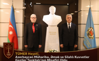 TÜMER Heyeti, Azerbaycan Müharebe, Emek ve Silahlı Kuvvetler Gaziler Teşkilatı’nın Misafiri Oldu