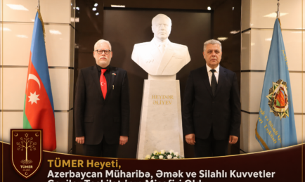 TÜMER Heyeti, Azerbaycan Müharebe, Emek ve Silahlı Kuvvetler Gaziler Teşkilatı’nın Misafiri Oldu