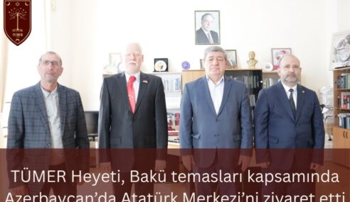 TÜMER Heyeti, Bakü Temasları Kapsamında Azerbaycan’da Atatürk Merkezini Ziyaret Etti