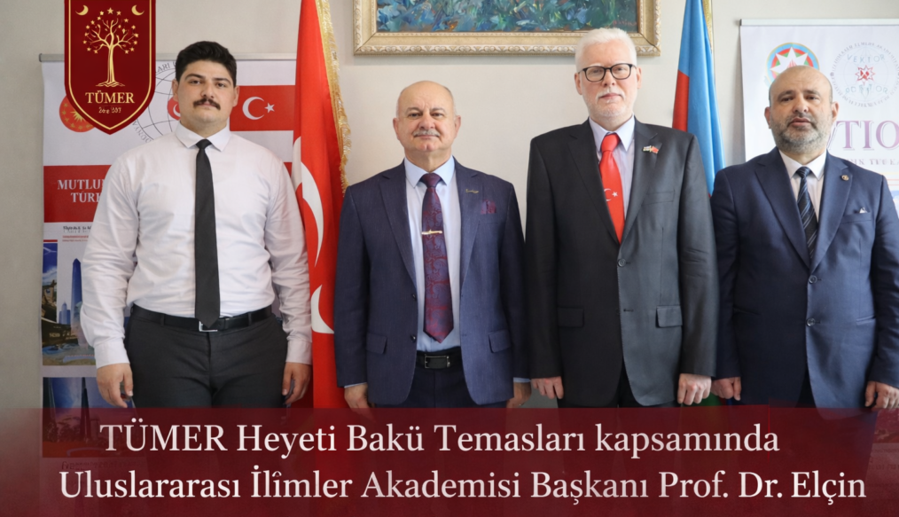 TÜMER Heyeti Bakü Temasları kapsamında Uluslararası İlimler Akademisi Başkanı Prof. Dr. Elçin İskenderzade’yi Ziyaret Etti